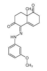5-[(3-Methoxy-phenyl)-hydrazono]-8a-methyl-3,7,8,8a-tetrahydro-2H,5H-naphthalene-1,6-dione_29943-83-7