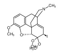 4,5α-epoxy-7β-iodo-3,6,6-trimethoxy-17-methyl-morphin-8(14)-ene_29944-25-0