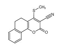 2-oxo-4-methylsulfanyl-5,6-dihydro-2H-benzo[h]chromene-3-carbonitrile_299440-32-7