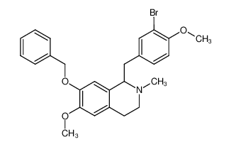 7-benzyloxy-1-(3-bromo-4-methoxy-benzyl)-6-methoxy-2-methyl-1,2,3,4-tetrahydro-isoquinoline_29951-29-9