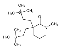 1-Methyl-3,3-bis-(2-trimethylsilanyl-ethyl)-piperidin-2-one_29969-86-6
