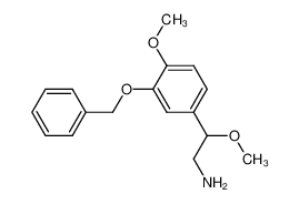 2-(3-(benzyloxy)-4-methoxyphenyl)-2-methoxyethan-1-amine_29973-93-1