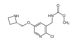 3-(2-(S)-Azetidinylmethoxy)-6-chloro-5-(N-methoxycarbonylamino)methylpyridine_299894-20-5