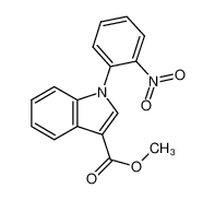 1-(2-nitrophenyl)-indole-3-carboxylic acid methyl ester_299914-33-3