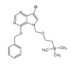 4-benzyloxy-7-bromo-5-N-(2-trimethylsilylethoxy)methylpyrrolo[3,2-d]pyrimidine_299916-85-1