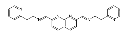 (2-Pyridin-2-yl-ethyl)-[1-(7-{[(E)-2-pyridin-2-yl-ethylimino]-methyl}-[1,8]naphthyridin-2-yl)-meth-(E)-ylidene]-amine_299924-07-5