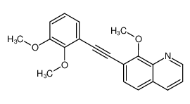 1-(2,3-dimethoxyphenyl)-2-(8-methoxyquinolin-7-yl)-acetylene_299926-52-6
