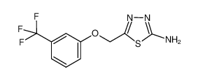 5-({[3-(trifluoromethyl)phenyl]oxy}methyl)-1,3,4-thiadiazol-2-amine_299934-57-9