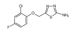 5-{[(2-chloro-4-fluorophenyl)oxy]methyl}-1,3,4-thiadiazol-2-amine_299936-91-7