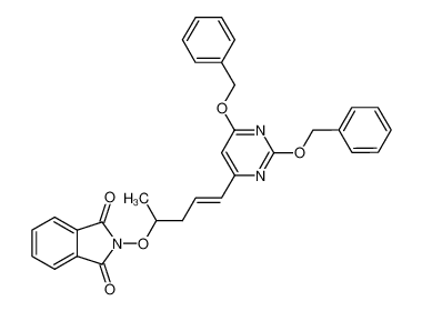 (+/-)-2,4-bis(benzyloxy)-6-[4-(N-phthalimideoxy)-(1E)-pentenyl]-pyrimidine_299966-53-3