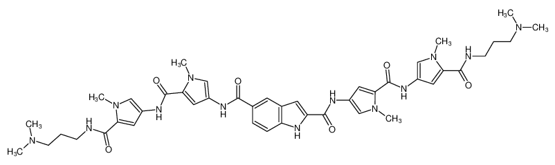 N2,N5-bis(5-((5-((3-(dimethylamino)propyl)carbamoyl)-1-methyl-1H-pyrrol-3-yl)carbamoyl)-1-methyl-1H-pyrrol-3-yl)-1H-indole-2,5-dicarboxamide_299975-12-5