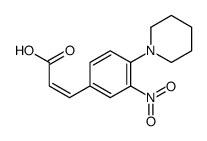3-(3-nitro-4-piperidin-1-ylphenyl)prop-2-enoic acid_300541-92-8