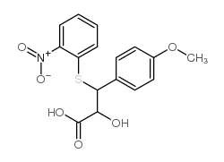 2-hydroxy-3-(4-methoxyphenyl)-3-(2-nitrophenyl)sulfanylpropanoic acid_30067-06-2