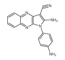 2-amino-1-(4-aminophenyl)pyrrolo[3,2-b]quinoxaline-3-carbonitrile_301358-46-3