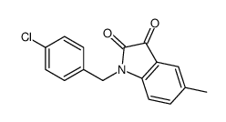 1-[(4-chlorophenyl)methyl]-5-methylindole-2,3-dione_303998-01-8