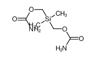 [carbamoyloxymethyl(dimethyl)silyl]methyl carbamate_3124-55-8