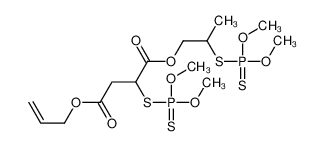 1-O-(2-dimethoxyphosphinothioylsulfanylpropyl) 4-O-prop-2-enyl 2-dimethoxyphosphinothioylsulfanylbutanedioate_32358-07-9