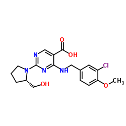 4-[(3-chloro-4-methoxyphenyl)methylamino]-2-[(2S)-2-(hydroxymethyl)pyrrolidin-1-yl]pyrimidine-5-carboxylic acid_330785-84-7