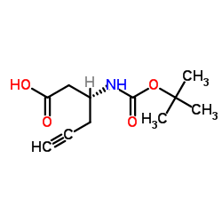 boc-(r)-3-amino-5-hexynoic acid_332064-91-2