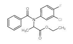 ethyl 2-(N-benzoyl-3-chloro-4-fluoroanilino)propanoate_34029-27-1