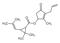 3-(2-propenyl)-2-methyl-4-oxo-2-cyclopentenyl 2,2-dimethyl-3-(2-methyl-1-propenyl)cyclopropanecarboxylate_34624-48-1