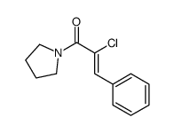 (2Z)-2-Chloro-3-phenyl-1-(1-pyrrolidinyl)-2-propen-1-one_356529-10-7