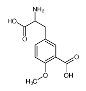 5-(2-amino-2-carboxyethyl)-2-methoxybenzoic acid_3641-50-7