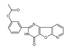 [3-(4-oxo-1H-pyrido[2,3]furo[2,4-b]pyrimidin-2-yl)phenyl] acetate_371945-23-2