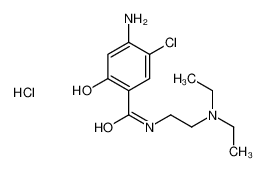 4-amino-5-chloro-N-[2-(diethylamino)ethyl]-2-hydroxybenzamide,hydrochloride_38059-78-8