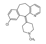 9-chloro-11-(1-methylpiperidin-4-ylidene)-5,6-dihydrobenzo[1,2]cyclohepta[2,4-b]pyridine_38092-88-5
