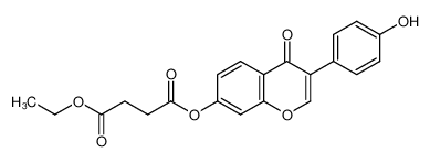 7-(3-Ethoxycarbonylpropionyloxy)-3-(4-hydroxyphenyl)-4H-1-benzopyran-4-one_38588-57-7