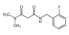 N-(o-Fluorobenzyl)-N,N'-dimethylmalonamid_38596-79-1