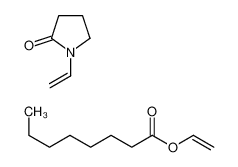 ethenyl octanoate,1-ethenylpyrrolidin-2-one_38619-92-0