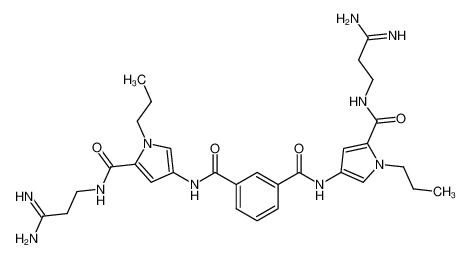 N,N'-Bis-[5-(2-carbamimidoyl-ethylcarbamoyl)-1-propyl-1H-pyrrol-3-yl]-isophthalamide_386251-75-8