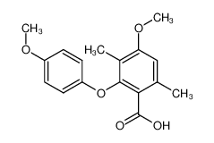 4-Methoxy-2-(4-methoxy-phenoxy)-3,6-dimethyl-benzoic acid CAS:38629-48-0 manufacturer & supplier