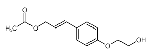 (E)-3-(4-(2-hydroxyethoxy)phenyl)allyl acetate_386299-33-8