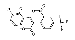 (E)-3-(2,3-Dichloro-phenyl)-2-(2-nitro-4-trifluoromethyl-phenyl)-acrylic acid_38635-53-9