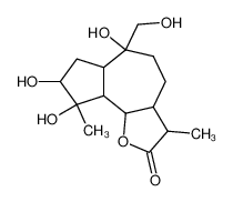 6,8,9-Trihydroxy-6-hydroxymethyl-3,9-dimethyl-decahydro-azuleno[4,5-b]furan-2-one_38649-42-2