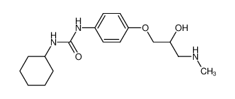 1-Cyclohexyl-3-[4-(2-hydroxy-3-methylamino-propoxy)-phenyl]-urea_38649-87-5