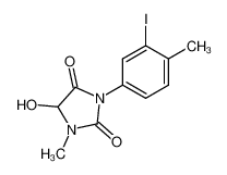 5-hydroxy-3-(3-iodo-4-methyl-phenyl)-1-methyl-imidazolidine-2,4-dione_38655-61-7