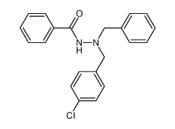 N-Benzoyl-N-benzyl-N-p-chlorbenzylhydrazin_38663-40-0