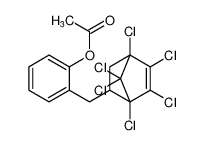 2-((1,4,5,6,7,7-hexachlorobicyclo[2.2.1]hept-5-en-2-yl)methyl)phenyl acetate_38667-94-6