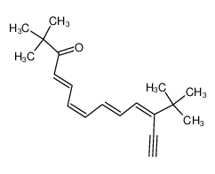11-tert-butyl-2,2-dimethyl-trideca-4,6,8,10-tetraen-12-yn-3-one_38671-92-0