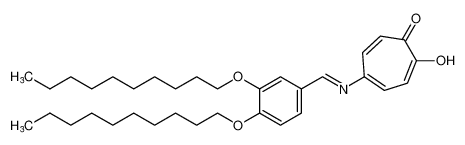 (E)-5-((3,4-bis(decyloxy)benzylidene)amino)-2-hydroxycyclohepta-2,4,6-trien-1-one_386735-22-4
