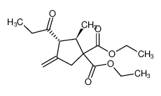 rel-diethyl (2R,3R)-2-methyl-4-methylene-3-propionylcyclopentane-1,1-dicarboxylate_386746-60-7