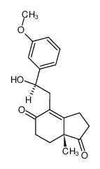 (1R)-2-(5,6,7,7a-Tetrahydro-(7aR)-methyl-1,5-dioxo-4-indanyl)-1-(3-methoxyphenyl)-ethanol_38680-54-5