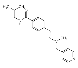 N-(2-methylpropyl)-4-[[methyl(pyridin-4-ylmethyl)amino]diazenyl]benzamide_38681-60-6