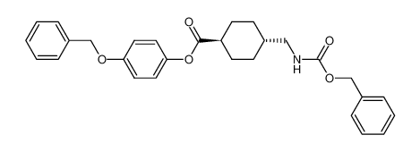 4-(Benzyloxycarbonylamino-methyl)-cyclohexanecarboxylic acid 4-benzyloxy-phenyl ester_38688-40-3