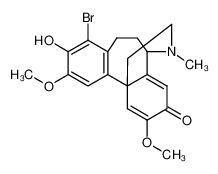 8-bromo-9-hydroxy-2,10-dimethoxy-14-methyl-6,7-dihydro-5,11b-(epiminoethano)dibenzo[a,c][7]annulen-3(5H)-one_38691-76-8