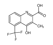 4-hydroxy-3-methyl-5-trifluoromethyl-quinoline-2-carboxylic acid_387-15-5